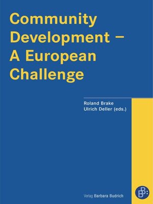 cover image of Community Development – a European Challenge